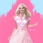 Jason Latour Instagram – Did another #barbie just to get it out of my system. Hopefully a touch of plastic insanity comes across. Was fun to push and experiment. 

Join my NEWSLETTER at the link in bio. 

#margotrobbie #oppenheimer #comics #digitalart