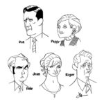 Jason Latour Instagram – While continuing my MADMEN re-watch I cleaned up these old caricatures of the cast members. Swipe 👈for a better look. Join my NEWSLETTER at the link in bio. 

#Madmen #cartoonist #comics #jonhamm #dondraper #elizabethmoss #christinahendricks #joanharris #rogersterling #johnslattery #vincentkartheiser #petecampbell