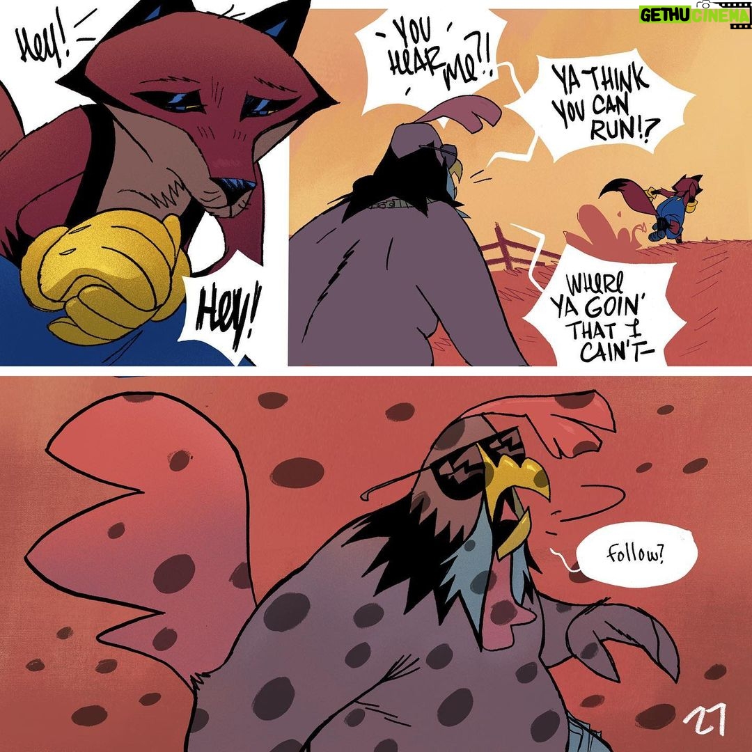 Jason Latour Instagram - #friskyfox Part 6! Don’t miss the next chapter: join my NEWSLETTER at the link in bio. #comics #comicbooks #animation #humor #looneytunes