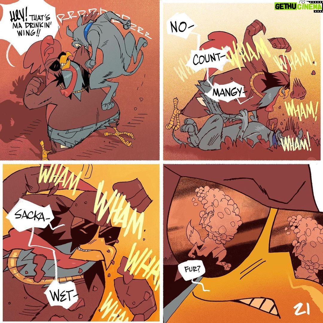Jason Latour Instagram - #friskyfox Part 5! Don’t miss the next chapter: join my NEWSLETTER at the link in bio. #comics #comicbooks #animation #humor #looneytunes