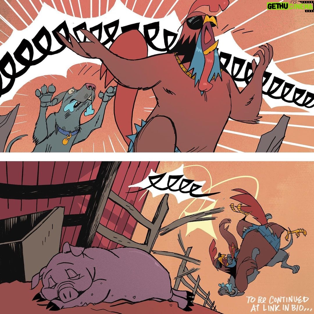 Jason Latour Instagram - #friskyfox Part 4! Don’t miss the next chapter: join my NEWSLETTER at the link in bio. #comics #comicbooks #animation #humor #looneytunes