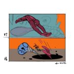 Jason Latour Instagram – For an early cut of #acrossthespiderverse  one of the little side quests  I was asked to pitch in on was possible ways to inject a few more glimpses of other dimensions. So being a masochist— I took it upon myself to storyboard one of my silly pitches. (At the time I had no idea what was in store for Spider-man in other movies. Just a neat coincidence.) — For more join my NEWSLETTER at the link in bio. 

#spiderman #spiderverse #milesmorales #marvel #animation #storyboard #comics #mcu #spidermanacrossthespiderverse #superhero