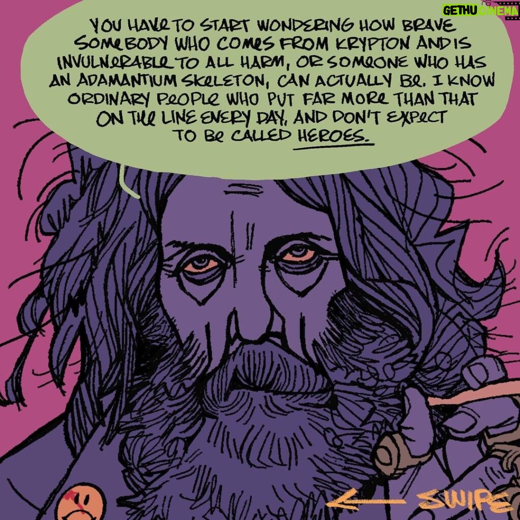 Jason Latour Instagram - Happy 70th birthday, Alan Moore. Swipe to read 👈. Join my free NEWSLETTER at the link in bio for more comics. #Alanmoore #hotones #comics #watchmen #comicbooks #cartoons
