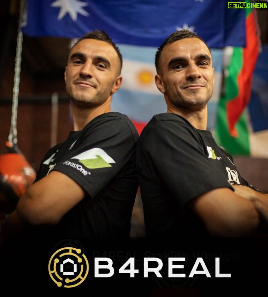 Jason Moloney Instagram - Myself and Andrew are proud ambassadors for B4Real the Australian property Crypto company, making dreams come true by using your crypto currency to buy property! @blacktie_digital #B4Real