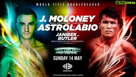 Jason Moloney Instagram - IT’S FIGHT WEEK! Aussie’s please tune in and support me from midday AEST this Sunday on @maineventtv and watch me become Champion of the World 🏆🇦🇺