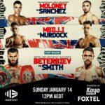 Jason Moloney Instagram - AUSSIE VIEWING DETAILS 🇦🇺📺 My fight will be shown on Foxtel/ Kayo Sports on Main Event as part of the Beterbiev vs Smith card starting at 12pm AEDT. My fight will be on approximately 12:30-1pm. Don’t miss it! 🏆