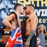 Jason Moloney Instagram - Flying the flag on the world stage. ⚖️ @jasonmoloney: 117.5 lbs ⚖️ Saul Sanchez: 117.8 lbs . #ozboxing #boxing #BeterbievSmith