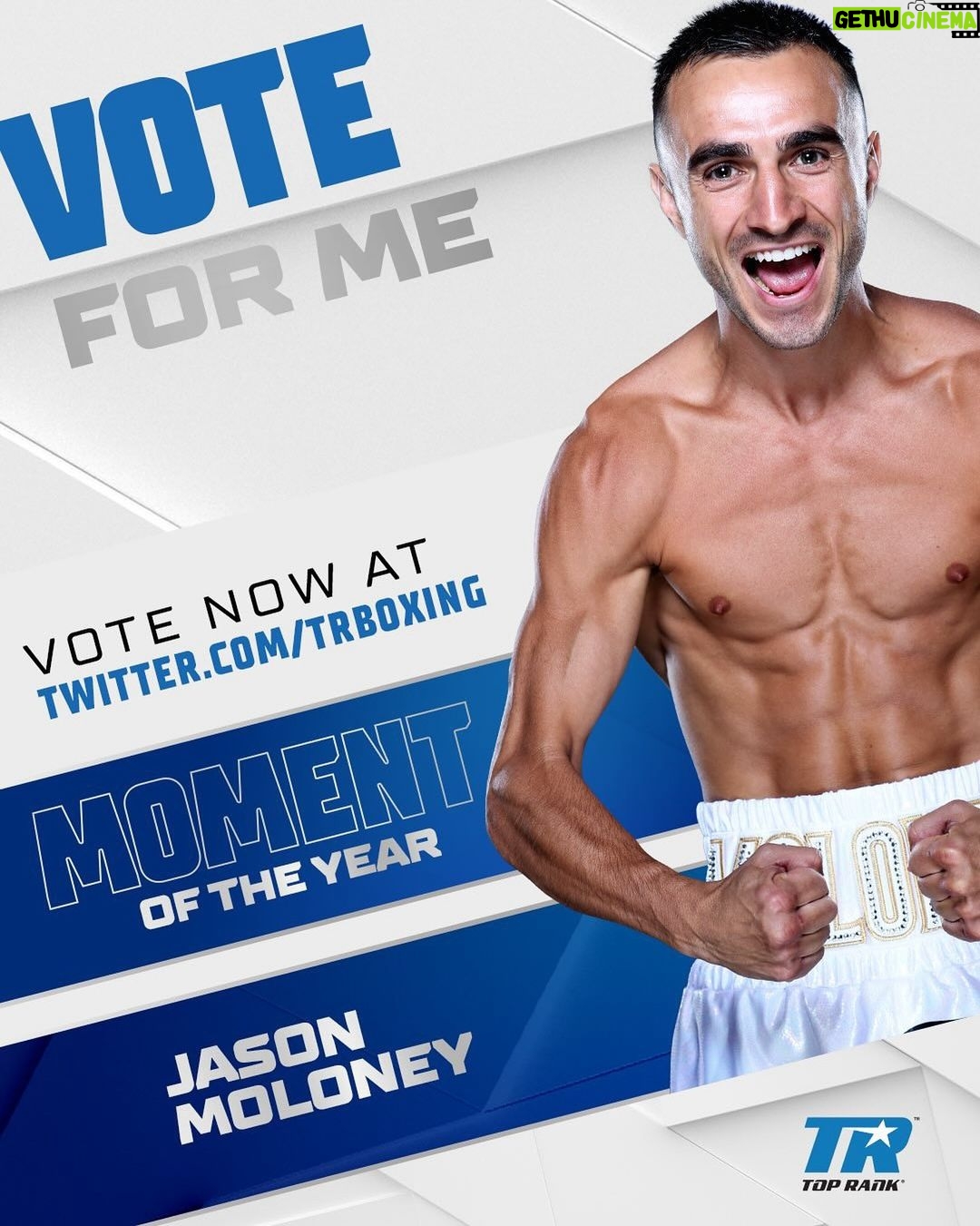 Jason Moloney Instagram - I’ve been nominated for the Moment of the Year 🏆 #TRFanAwards. Cast your vote now at twitter.com/trboxing