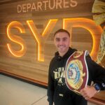 Jason Moloney Instagram - “Everyone wants to be the champ, until they see what it takes”. 5 weeks away from my girls, No family Christmas and No new years or Birthday celebrations this year. Making the sacrifices needed to bring my belt home again! Thanks to H and the Tolj for being by my side and giving up their festive season too. AND STILL 🏆