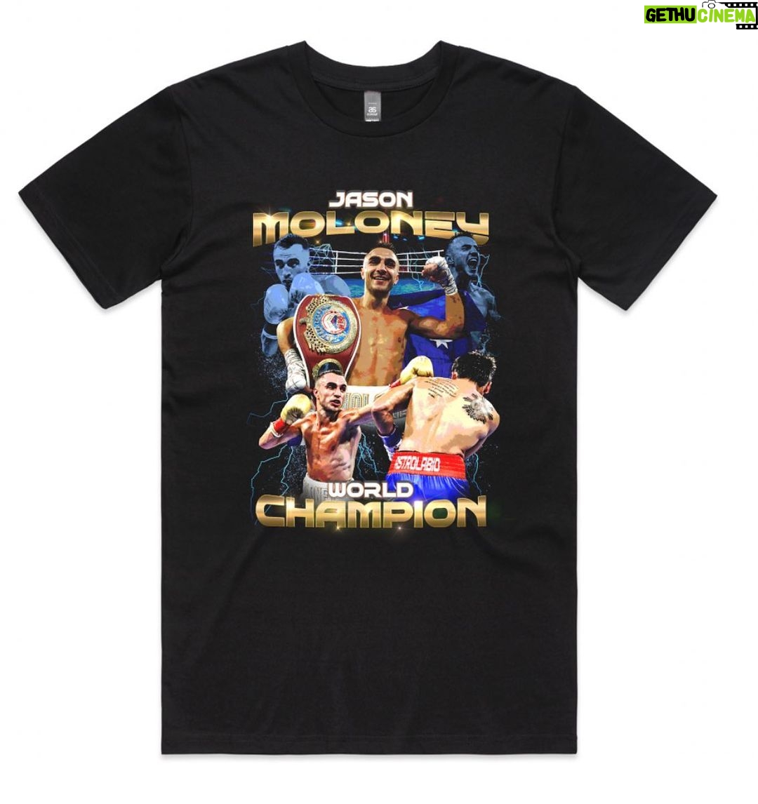 Jason Moloney Instagram - LIMITED EDITION World Champion T-Shirt 🏆 Get your hands on this awesome World Champion t-shirt now. Strictly a limited amount of stock being printed, get in quick so you don’t miss out! LINK IN BIO