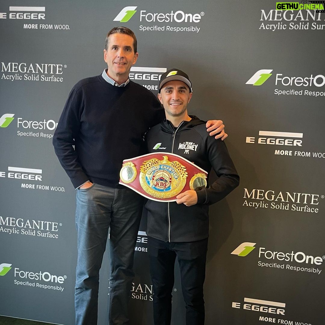 Jason Moloney Instagram - It was really great to see Ian and the @forest1au crew today. I could never thank Ian enough for all he has done for me and how much he has helped me achieve my dream.🏆 RELENTLESS is a word that best describes Ian and his unwavering support. After two failed attempts, Ian stuck by me and continued to support me and believe in me. I honestly couldn’t have won this World Title without you. This belt is not just mine, it is OURS ❤️