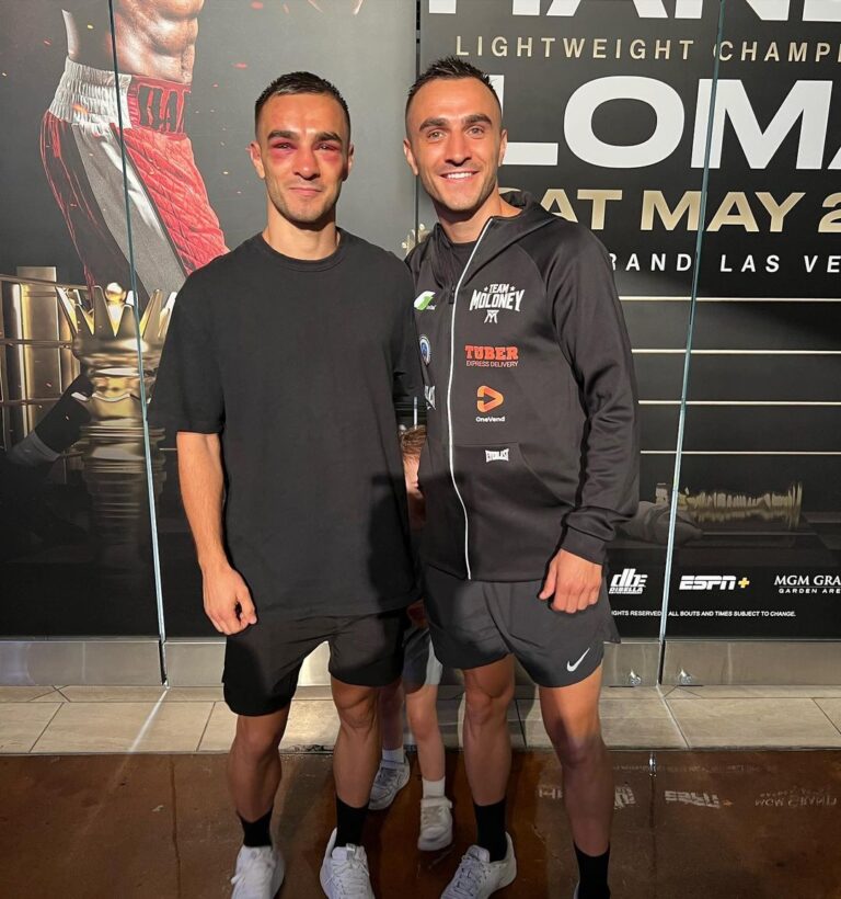 Jason Moloney Instagram - So proud of you @andrewmoloney Obviously not the result we were after last night but I couldn’t be prouder of your effort. Many fighters have and will avoid Nakatani but Andrew took him head on and gave it everything he had. A true warrior! You’ll be back and I’ll be by your side till the end. Love you brother ❤️