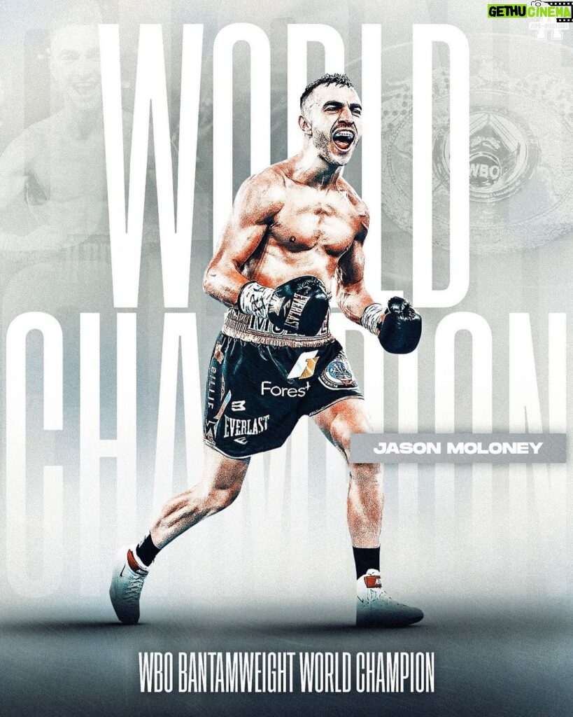 Jason Moloney Instagram - Australia's latest world champion is crowned in Stockton. Third time's a charm for @jasonmoloney, who outpoints Vincent Astrolabio to lift the WBO bantamweight title. Scores 👉 115-113, 116-112 & 114-114 . #ozboxing #boxing #MoloneyAstrolabio