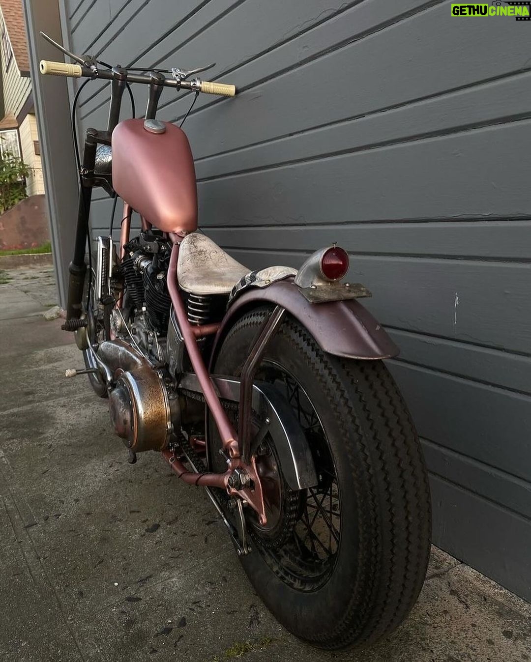 Jason Momoa - 71.4K Likes - Repost from @4q69
•
I haven’t really shown this bike because it was for On the Roam show. Never have i hit such a roadblock building a bike. I had sent the frame to someone to rework and never really heard back and then some unfortunate circumstances happened, and my whole plan got turned upside down. During the filming of the show I actually thought I had a few more months of time and then was notified that I had 3 1/2 weeks. Needless to say the next 3 1/2 weeks were a long days. I was also building the neon orange swing arm knucklehead for bornfree at the time, I had to put that project aside and focus on this one. This bike is nothing like what I had had planned, but with the time I had, I was really happy to get it done. It’s too big for me physically, but I thought it would fit Jason really well and it does. I wish I could’ve showed a little bit more of the building process to everybody through that show, But I was just kind of dealing with the circumstances and trying to deliver on time.. I am super grateful to be part of that series. it’s cool to have old friends or family that I never talk to reach out and get a small taste of what I do locked in the house all day. Thank you @prideofgypsies @on_the_roam for your flexibility during a tough time in the world for everyone and some of my own personal shit. Two new episodes came out last night that I look forward to checking out. . I really learned lately that we all do not need to try to be the same person, or fit in or change things to be part of some societal norm. I welcome my weirdo friends more than ever the ones that are individuals and even the ones that I struggle with to understand. Be yourself, don’t be a fucking creep, try to accept people for who they are, and don’t let this country. Divide us. Stick together and listen to each other have a conversation. #4qconditioning