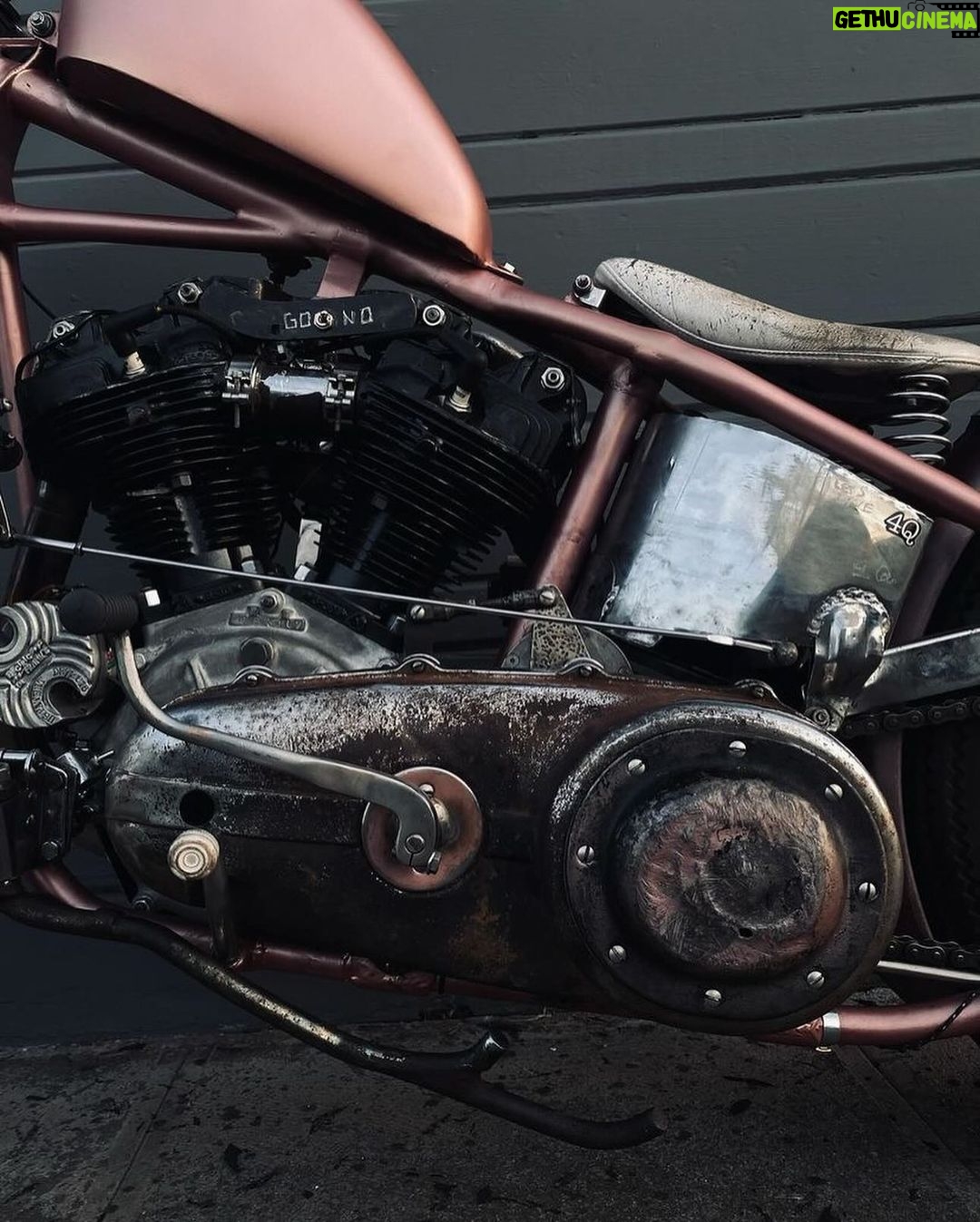 Jason Momoa - 71.4K Likes - Repost from @4q69
•
I haven’t really shown this bike because it was for On the Roam show. Never have i hit such a roadblock building a bike. I had sent the frame to someone to rework and never really heard back and then some unfortunate circumstances happened, and my whole plan got turned upside down. During the filming of the show I actually thought I had a few more months of time and then was notified that I had 3 1/2 weeks. Needless to say the next 3 1/2 weeks were a long days. I was also building the neon orange swing arm knucklehead for bornfree at the time, I had to put that project aside and focus on this one. This bike is nothing like what I had had planned, but with the time I had, I was really happy to get it done. It’s too big for me physically, but I thought it would fit Jason really well and it does. I wish I could’ve showed a little bit more of the building process to everybody through that show, But I was just kind of dealing with the circumstances and trying to deliver on time.. I am super grateful to be part of that series. it’s cool to have old friends or family that I never talk to reach out and get a small taste of what I do locked in the house all day. Thank you @prideofgypsies @on_the_roam for your flexibility during a tough time in the world for everyone and some of my own personal shit. Two new episodes came out last night that I look forward to checking out. . I really learned lately that we all do not need to try to be the same person, or fit in or change things to be part of some societal norm. I welcome my weirdo friends more than ever the ones that are individuals and even the ones that I struggle with to understand. Be yourself, don’t be a fucking creep, try to accept people for who they are, and don’t let this country. Divide us. Stick together and listen to each other have a conversation. #4qconditioning