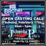 Jason Roy Instagram - Hey Big Brother Hopefuls. My bar @jalapenopetesla is hosting the First Casting Call for #BB21 on Sunday February 17th. Come audition for an experience of a lifetime. Oh and I’ll be here too 👋 @kassting @cbs_bigbrother Jalapeño Pete's