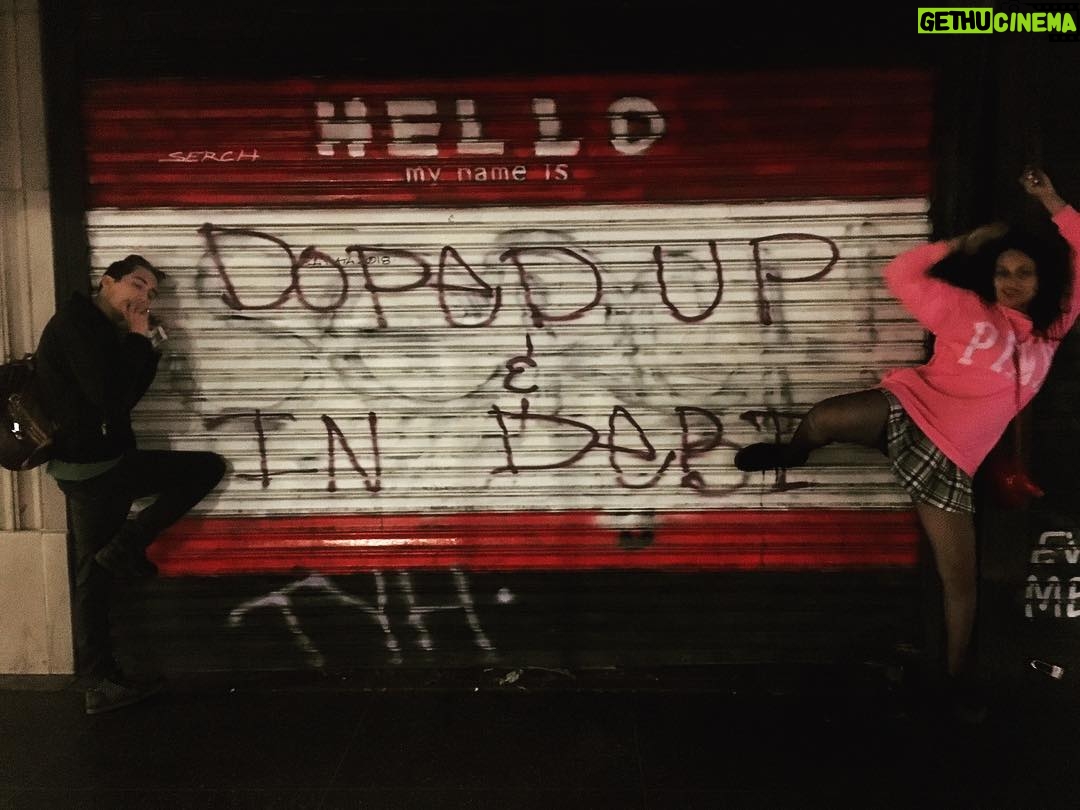 Jason Roy Instagram - Welcome to LA girls. The land of the Doped, Doomed, and Debted. @niceheist @oxmaeganamber