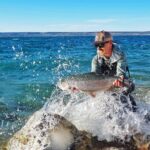 Jasper Pääkkönen Instagram - Jurassic Lake! Amazing fishing in the surf of @jurassiclake. Thank you @julianeescalada, @llewellynclaven & others for a great 3 days! #jurassiclakelodge #patagonia #elcalafate #patagoniaflyfishing