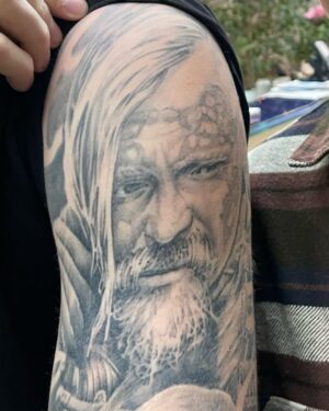 Jasper Pääkkönen Instagram - This crazy Icelander & his Halfdan tattoo 💪🏼💪🏼