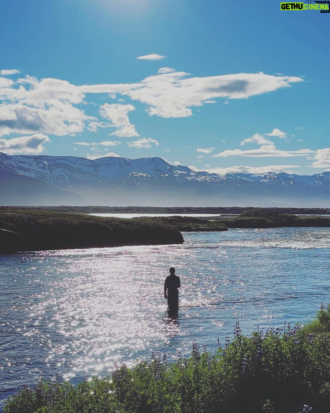 Jasper Pääkkönen Instagram - There could be worse places to be filming a salmon documentary. #laxáíkjós #blanda #laxaiadaldal @icelandair #iceland #atlanticsalmon #flyfishing Iceland