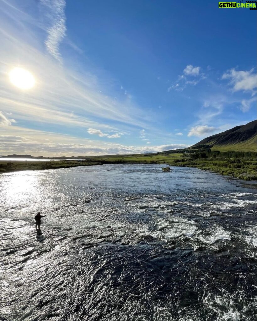 Jasper Pääkkönen Instagram - There could be worse places to be filming a salmon documentary. #laxáíkjós #blanda #laxaiadaldal @icelandair #iceland #atlanticsalmon #flyfishing Iceland