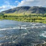 Jasper Pääkkönen Instagram - There could be worse places to be filming a salmon documentary. #laxáíkjós #blanda #laxaiadaldal @icelandair #iceland #atlanticsalmon #flyfishing Iceland