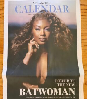 Javicia Leslie Instagram - Wow... I woke up to this in the LOS ANGELES TIMES this morning!!!!! THE LOS ANGELES TIMES!!! God is all over this journey and I’m in awe of his work! He continues to open doors that no man could ever! Thank you!! Make sure you all grab your copy of the @latimes, and send me a copy out here in Vancouver 😂. If no one has said this to you today, let me be the first... I love you! 🖤 Season 2 premieres January 17 on the CW at 8pm!!!!
:
Shot by: @jason_armond 
Written by: Tracy Brown
Stylist: @jyotisha_ (@harryhalim_paris @renecaovilla)
Make Up: @makeupbydion 
Hair: @seanchristopherfears 
Love & encouragement through the shoot: @aries.all.day @thirdhillent AGPR