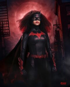 Javicia Leslie Instagram - Blackwoman, I mean Batwoman is here! 🦇 : : The new re-designed Batsuit for Ryan Wilder. The Batsuit was conceptualized by Batwoman costume designer Maya Mani and created by Ocean Drive Leather, the wig created by Janice Workman and Takisha Sturdivant, and makeup styled by Cory Roberts. Shot by @ninomunoz Gotham City