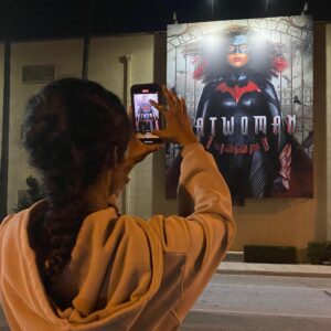 Javicia Leslie Instagram - I used to study my auditions under other people’s billboards! It kept me focused on the future I was creating! Yesterday, I saw this!!!! Like, wow!!! Absolutely unbelievable! I hear you God… and I’m ready to continue to walk in my purpose through your divine light 🖤