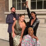 Javicia Leslie Instagram - Outfest, once again you’ve stolen my heart ♥️ The community that you constantly build is such a safe space for us! Thank you for having me this weekend. I had maybe a little too much fun! @thejerriejohnson your stuck with me now 😂😂😂 It may look like @damien.s.navarro is a bit frightened by us, but it’s actually true love 😂😂 GLAM::::: 👗: @reginaldreisman (@theory__ ) ✂️: @matthewreisman 👠: @louboutinworld 💇🏾‍♀️: @itsraela 💄: @makeupbyejgregory Paramount Studios
