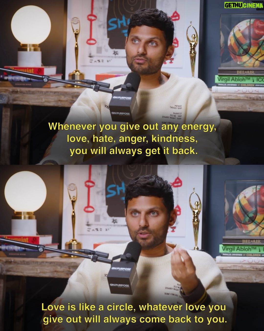 Jay Shetty Instagram - Leave a "YES" below if you agree👇 It always comes back to you ❤️ it’s a simple truth. A timeless one. Shared for generations. But one we are still trying to practice. And it’s always worth reminding ourselves.