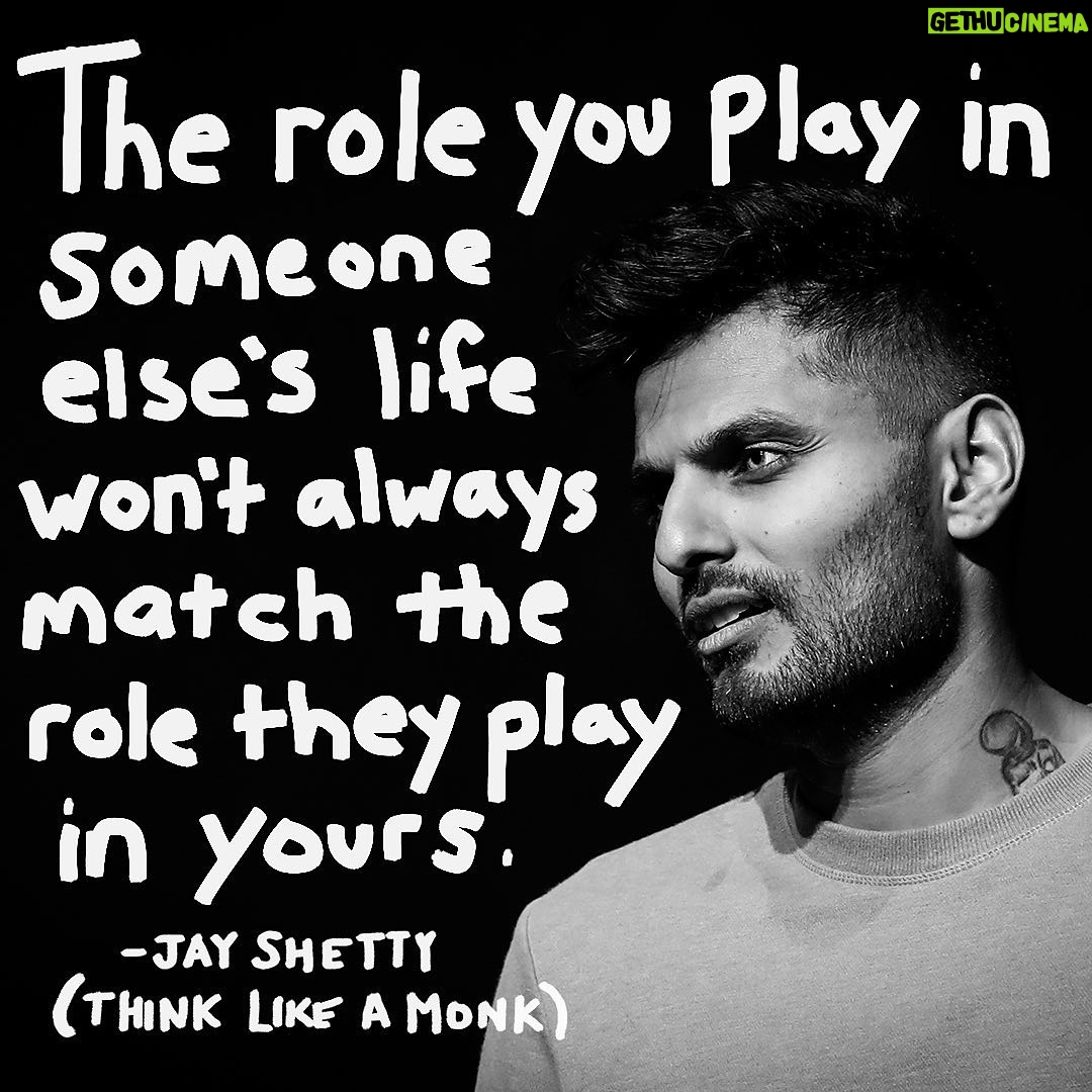 Jay Shetty Instagram - Leave a “YES” below if you’ve felt this👇 You may always be there for someone, and they may only be there for you if it’s convenient for them. It’s never going to be completely equal and don’t expect it to be. Just remember that you choose the role you play and they’ll choose theirs.