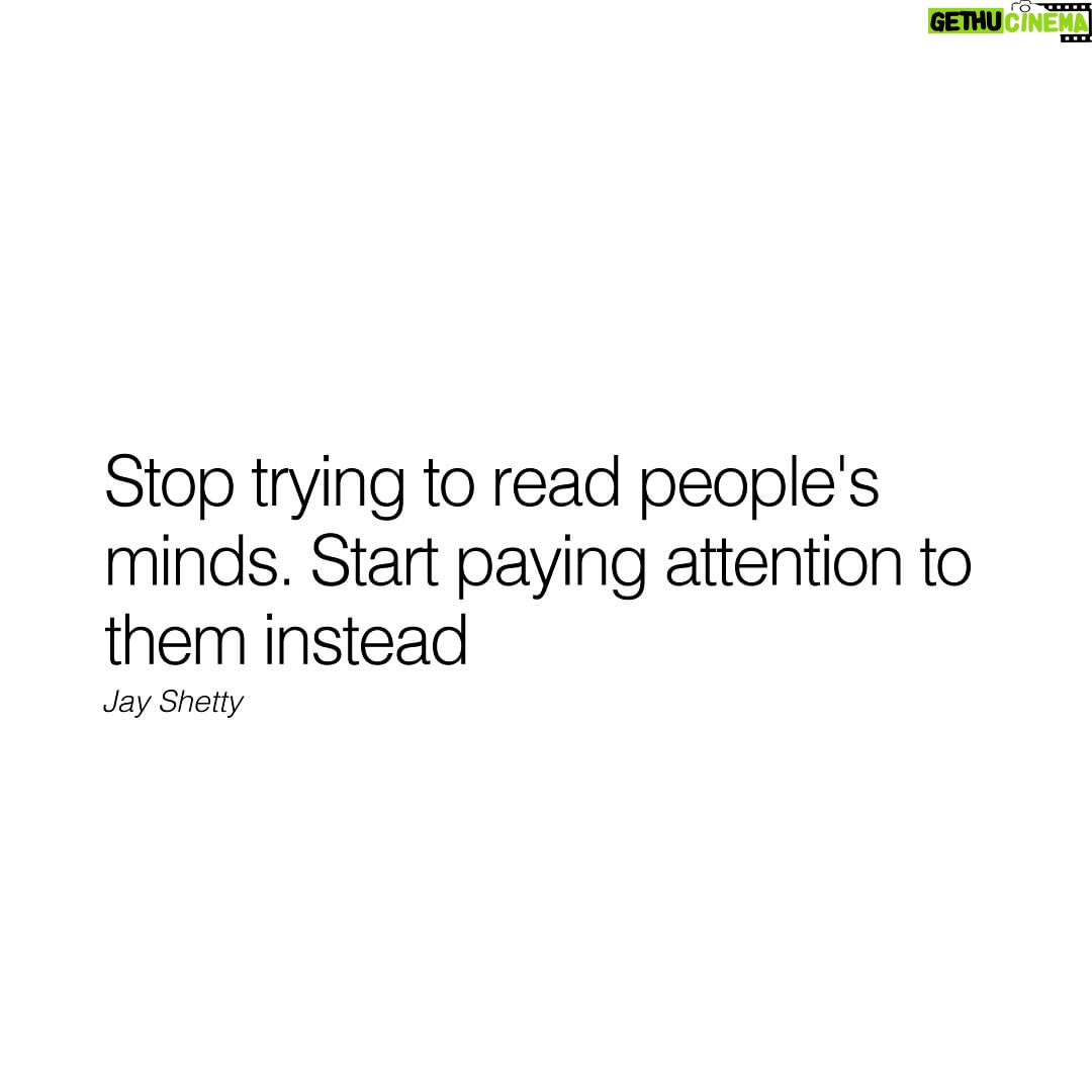 Jay Shetty Instagram - Leave a “YES” below if you’re going to do this👇 It’s much easier to let them show you rather than pretend we know what’s going on in their mind.