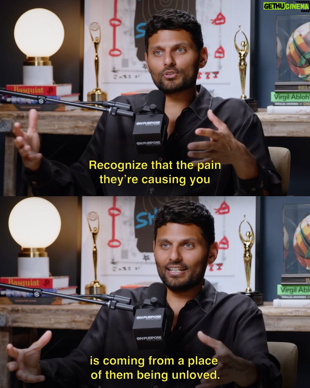 Jay Shetty Instagram - Leave a "YES" below if you're going to remember this next time someone is causing you pain👇 this isn’t about letting them get away with it or looking past it but understanding the context