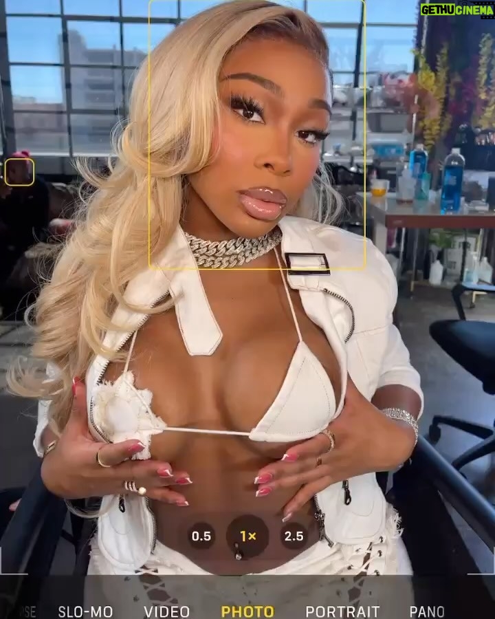 Jayda Cheaves Instagram - It’s sum bout this 🐶 i love her, can’t put my finger on it 💋 Frontal/bundles @dhairboutique Install : @iamdre708 Houston, Texas