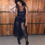 Jazz Raycole Instagram – “He knows how to play. Itty. Bitty. Baby.” 👻🎃💀#bellatrixlestrange #harrypotter