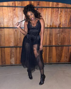 Jazz Raycole Instagram - “He knows how to play. Itty. Bitty. Baby.” 👻🎃💀#bellatrixlestrange #harrypotter
