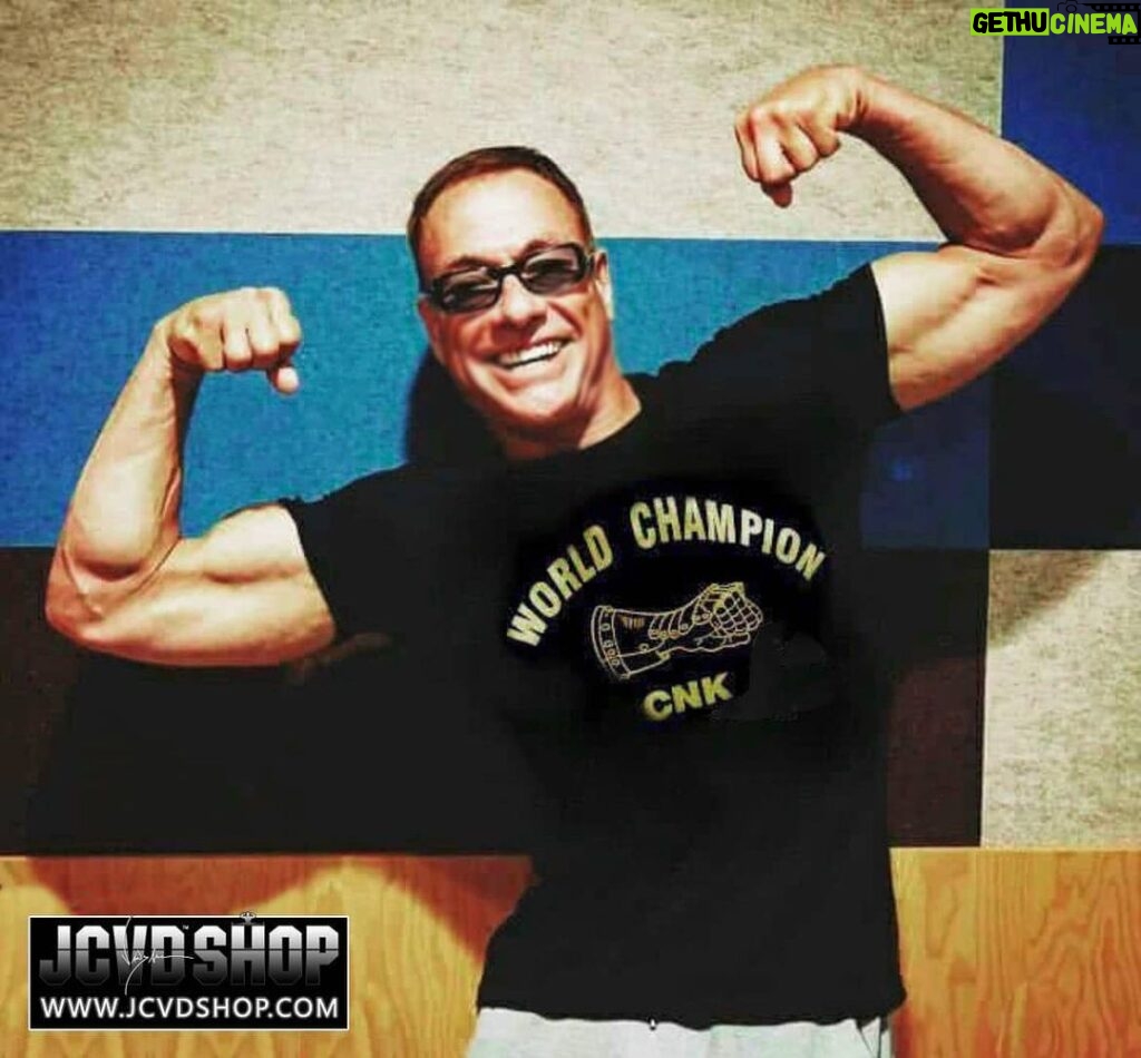 Jean-Claude Van Damme Instagram - https://jcvdshop.com/collections/print-tees/products/world-champion-cnk-tee 👕 The CNK World Champion is available now @jcvdshop
