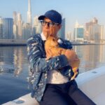 Jean-Claude Van Damme Instagram - Boat trip🛥😎🌊#jcvd #vandamme #dubai #boat #vacation #dog Dubai