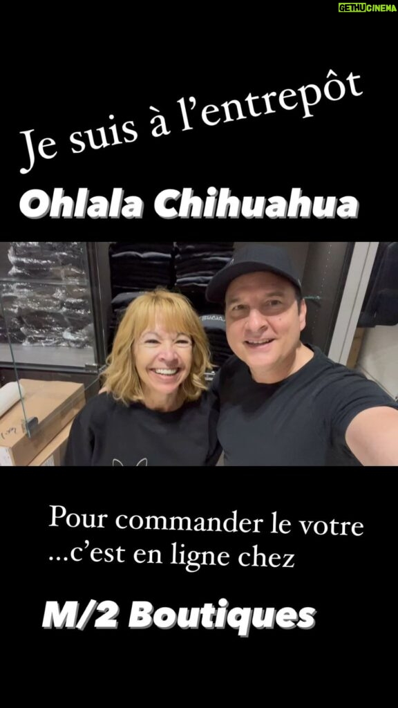 Jean-Marc Généreux Instagram - Merci Anne ♥️ Je suis à l’entrepôt…les articles #OhlalaChihuahua sont arrivés 🙌🏻🙌🏻🙌🏻 Commander le votre sur le site @m2boutiques !!! C’est aussi pour une belle cause @academiezenith 🙌🏻🙌🏻🙌🏻🐕♥️