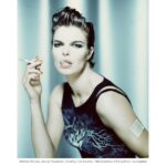 Jeanne Tripplehorn Instagram - Thank you @matthewrolstonstudio. Such a great shoot. Kids - don’t try this at home. Repost from @matthewrolstonstudio “That girl thinks she’s the queen of the neighborhood. I got news for you, she is!” Happy International Women’s Day! Today also happens to be the opening day for @GloriaBellMovie, a new film from Academy Award-winner Sebastián Lelio (@lelioseb) starring @JulianneMoore and the subject of today’s post, @JeanneTripplehorn. Matthew created this smoking-hot portrait of Jeanne in 1998 while Jeanne was promoting her role in the @SundanceOrg film “Monument Ave.” To illustrate Jeanne’s punk rock attitude at the time (who knew?), Matthew had her smoke a cigarette AND wear a nicotine patch on her arm – his little joke. Some people wear their heart on their sleeves. Jeanne wears rebellion on hers lol. You can see Jeanne in “Gloria Bell” now in select theaters. “Rebel girl you are the queen of my world!” #JeanneTripplehorn #GloriaBell #MatthewRolston⁣ .⁣ .⁣ .⁣ .⁣ .⁣ .⁣ .⁣ .⁣ #InternationalWomensDay #IWD2019 #AcademyAward #Oscar #RebelGirl #RiotGrrrl #BikiniKill #SebastianLelio #JulianneMoore #1998 #Sundance #SundanceFilmFestival #MonumentAve #PunkRock #Rebel #Smoking #Nicotine #Patch #BlackShirt #Rebellion