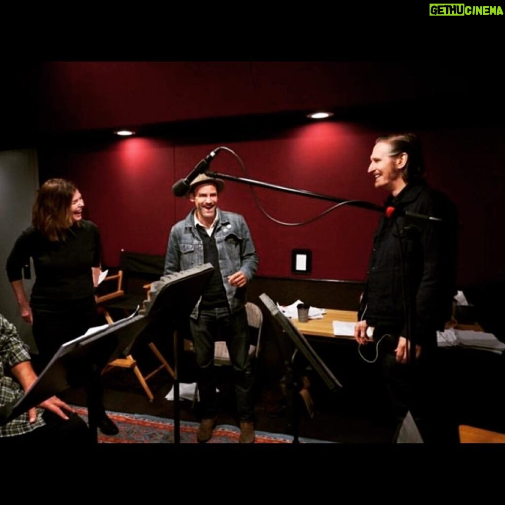 Jeanne Tripplehorn Instagram - We’re laughing because our @sundancenow original scripted #podcast EXETER was picked up for a second season and we are recording it RIGHT NOW. #fun with the magic of writer, director, actor #ronniegunter and the great #raymckinnon. Catch up with season one on @sundancenow, @itunes and @spotify Burbank, California