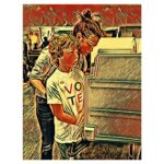 Jeanne Tripplehorn Instagram - Since you were a little boy we have always included you in America’s most sacred democratic exercise. So many years spent driving to the polls together discussing the issues and candidates. And now you are 18 and voting in your first and this most important election. It’s your turn, August, and your time! Congratulations!⁣ ⁣ #vote
