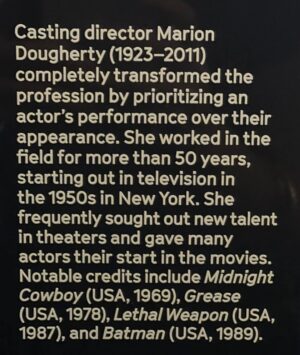 Jeanne Tripplehorn Instagram - Audition polaroid from legendary casting director director Marion Dougherty featured in Stories of Cinema exhibit. Thank you @academymuseum  #tbt