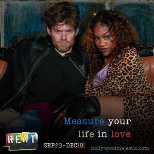 Jeff Blim Instagram - Final show this Saturday!!! I thought I had more time to promote this (as seen in the poster) but it looks like my last performance as Roger in RENT will be this Saturday night @hollywoodmajestic. Come see me and @kyraawaters bring all the toxic, while @daltonweaver15 films everything. Link in bio for tickets. #measureyourlifeinlove