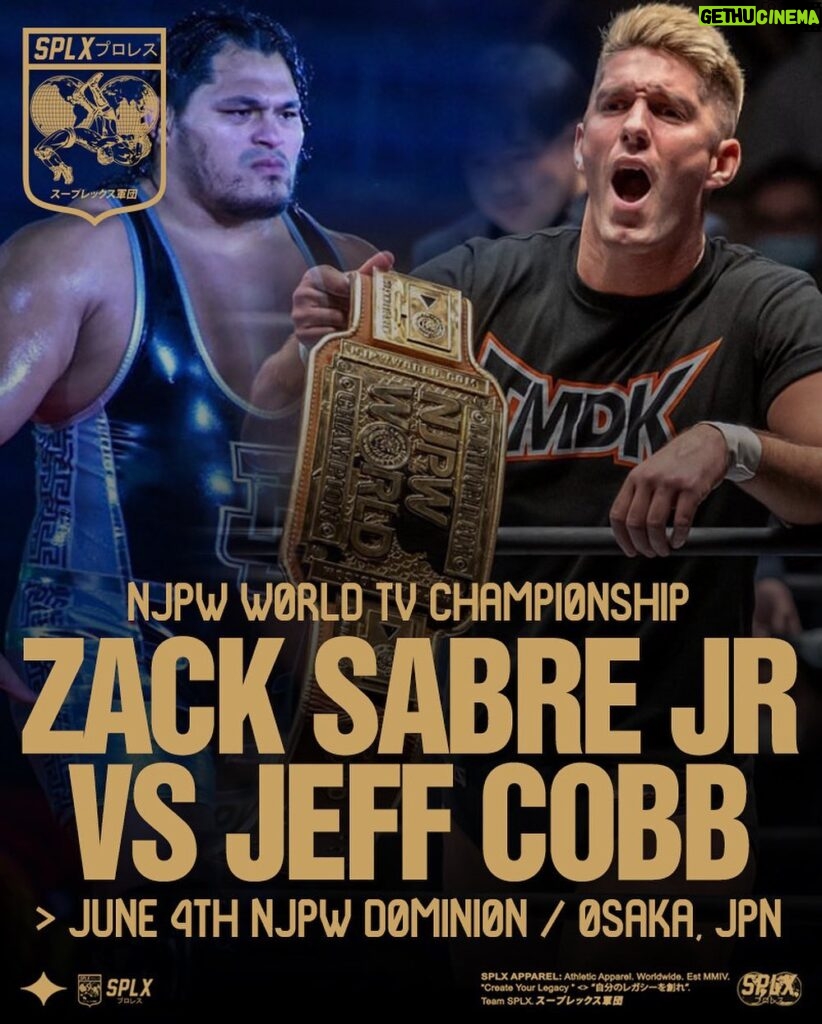 Jeffrey Cobb Instagram - 🏆SPLX WARS‼️ Zack Sabre Jr defends his NJPW World Television Championship against Jeff Cobb at Osaka-Jo Hall🔥 . . . . 📷 @naozen_pwp @njpw_azu #zacksabrejr #zsj #jeffcobb #tmdk #unitedempire #newjapan #njpwworld #tvchampion #fukuoka #splxwars #vegan #hawaiian #technicalwrestling #suzukigun #newjapanprowrestling #新日本プロレス #teamsplx #splx #プロレス #splxプロレス Ōsaka-jō