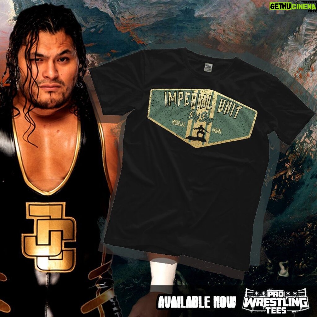 Jeffrey Cobb Instagram - New shirt…. Buy it or else I use you as a surfboard….. and i’m not sure you’ll like lil ol me standing on your back! #JeffCobb #NJPW #SurfsUp #SurfinBird #UnitedEmpire #ImperialUnit #BuyMyMerch design by @artedeguerra 🤙🏽🤙🏽🤙🏽