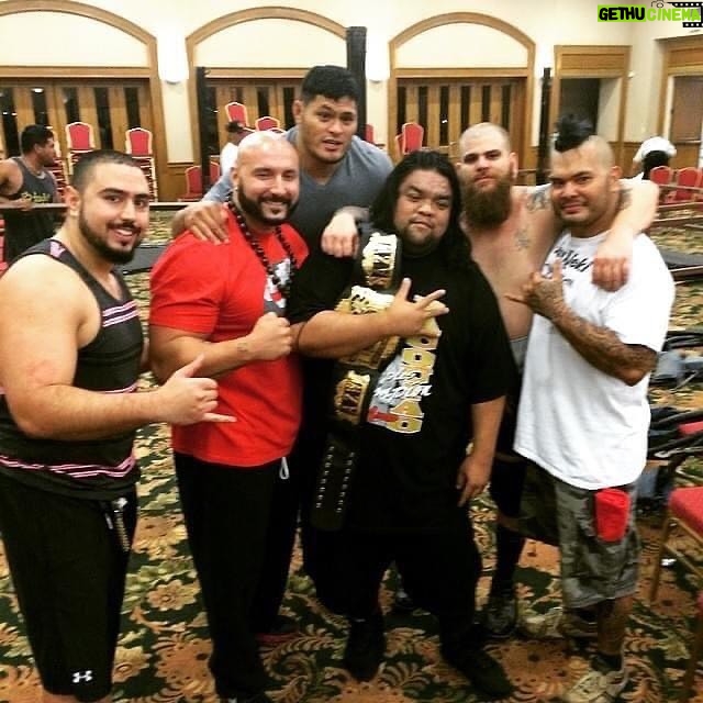 Jeffrey Cobb Instagram - Man…. Waking up to this kinda news definitely ruins the day for ya. When I started training I would hear all the stories about the Hawaii wrestlers before me, so many cool stories. Then slowly but surely they started coming back which was very cool and some of my best times of my life not just in wrestling. When Frank came back I was intimidated to meet him, but soon found out he was such a kind and gentle soul. Unfortunately I didn’t have many photos with him, but have priceless memories. I did include an old school throwback to when we wrestled, and I F-5ed him…. And I thought I heard him say “weeeeeeeee”. We came back to the locker room and he was laughing and so giddy that someone picked him up and threw him that he did say weeeee and thought he was on a carnival ride, it made me laugh with him. I will also miss you whispering in me ear in a match, “Sorry bah” Thank you for that! Frank Bakiril, rest in love my friend, until we meet again…. And I hope you doing your voices because I’m gonna miss hearing them. #BDF #ShmalKineShnack #SorryBah #BigDaddyFrank