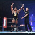 Jeffrey Cobb Instagram - 1 down, 7 to go. 7 more arm raises will make me a happy boy. Good fight #NJPW #G1 #G130