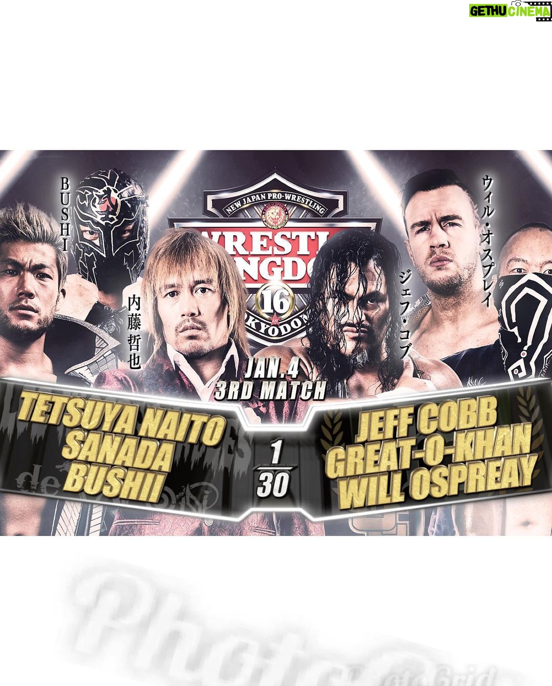 Jeffrey Cobb Instagram - WrestleKingdom 2022 card has been finalized. And the first victims of the new year…… Los Ingobernables de Japon…. More specifically Naito. #JeffCobb #NJPW #SPLX #Wrestlekingdom #HappyNewSuplexYear #あけましておめでとうございます